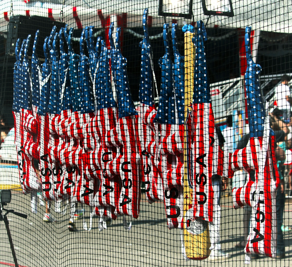 American flags