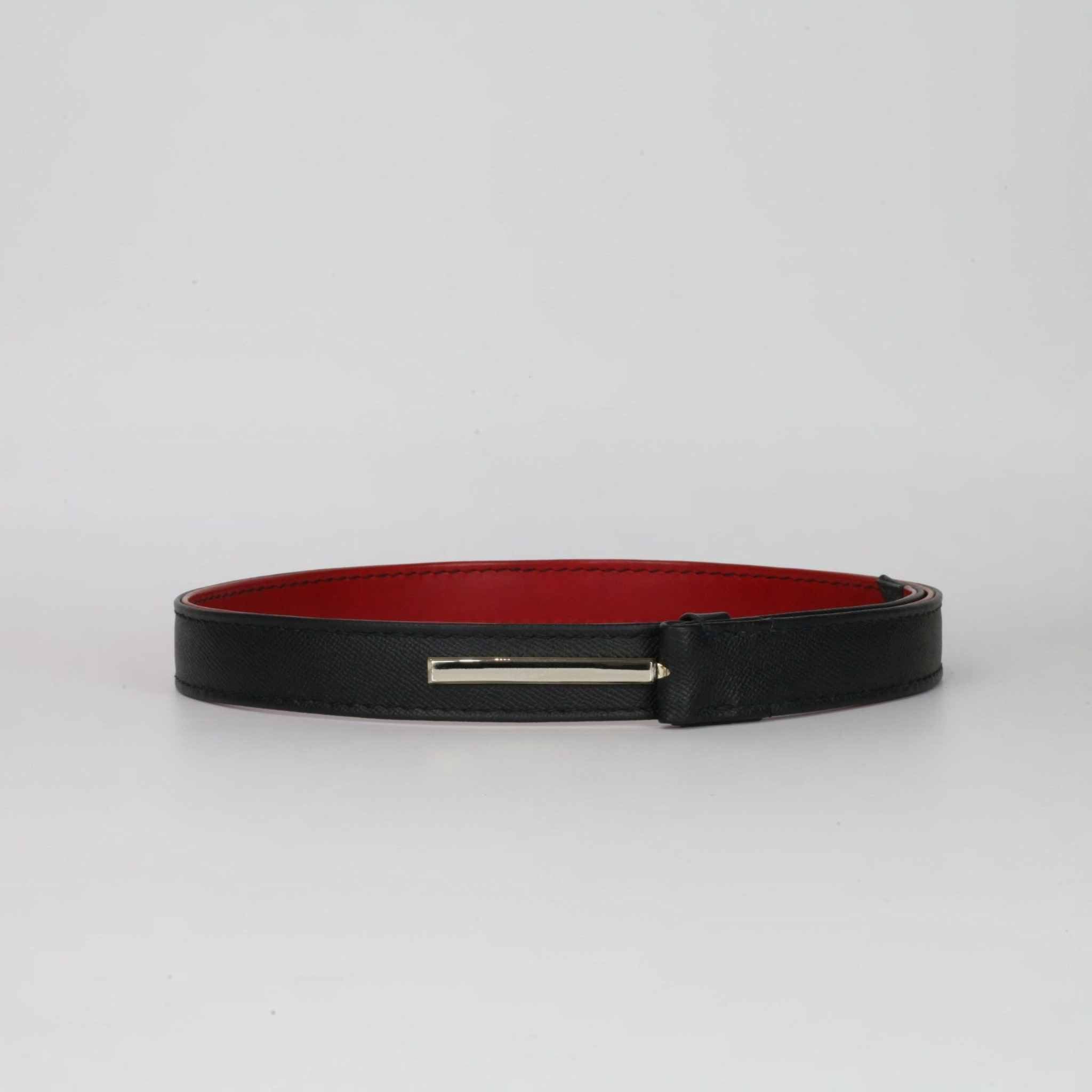 Ceinture à Rayures Plaquée Platine