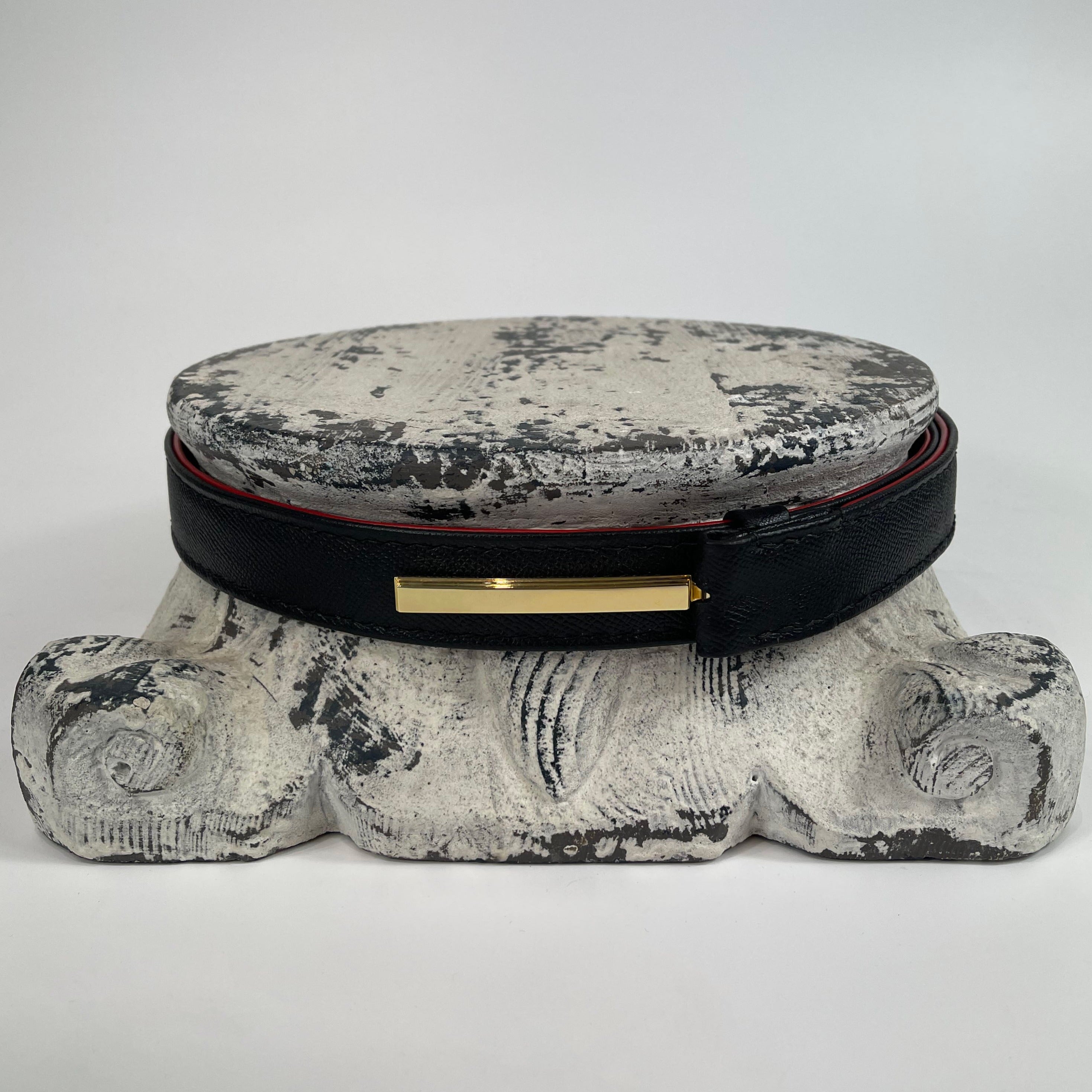 Ceinture Rayée Plaquée Or