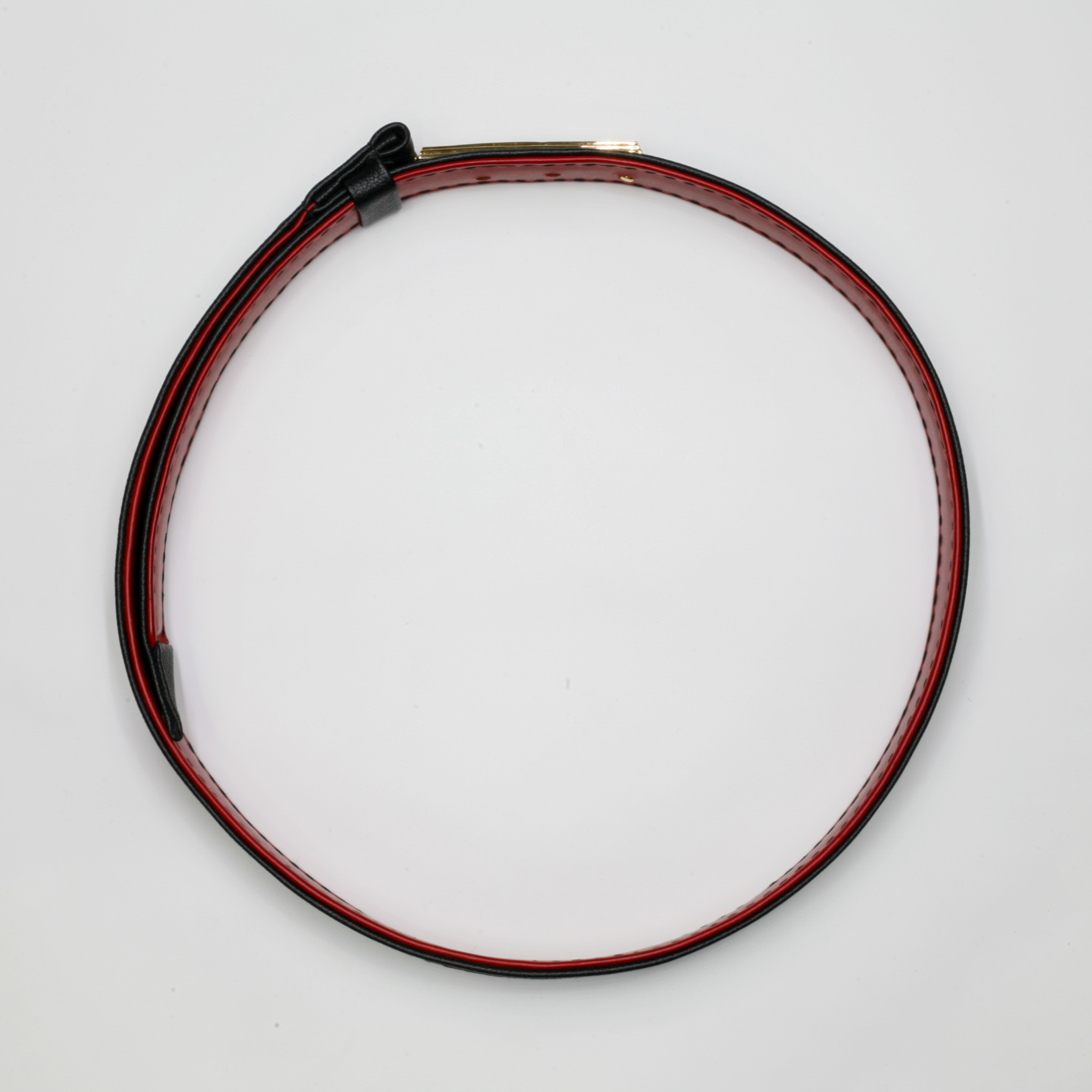 Cinturón a rayas chapado en platino